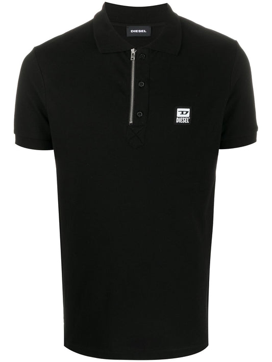 DIESEL FRONT ZIP GOLFSHIRT